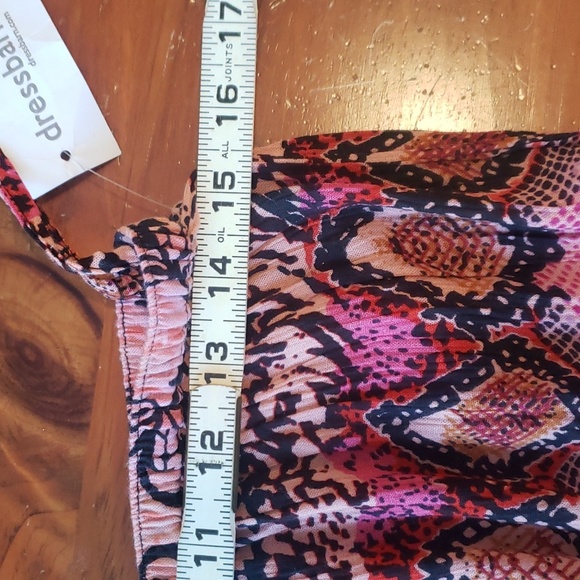 Dressbarn boho maxi crinkle skirt pinks and oranges - Picture 5 of 6